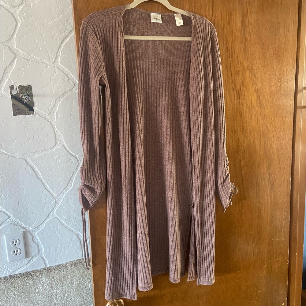 Daytrip Tan Ribbed Sweater